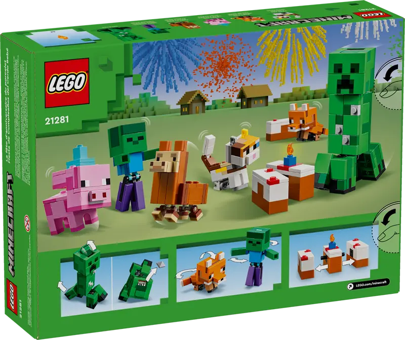 Cochon de fête d'anniversaire Minecraft